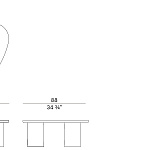 Столик журнальный Potocco Jade 953/TBT POTOCCO