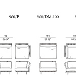 Диван уличный Potocco Soul 960/D POTOCCO