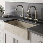 Двойной смеситель с изогнутым изливом Officine Gullo Double mixer with arch spout / Doppio miscelatore con getti ad arco OFFICINE GULLO