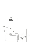 Кресло-шезлонг Potocco Velis 942\PLAG POTOCCO