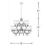 Люстра Italamp 445 Lenoir ITALAMP