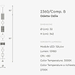 Люстра Italamp Odette Odille 2360 ITALAMP