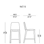 Полубарный стул Potocco Hiru 947/S POTOCCO