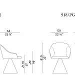 Кресло Potocco Lyz 918\GCI - 918\PGCI POTOCCO