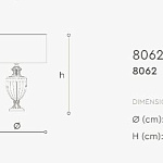 Лампа настольная Italamp 8062/GD, 8062/PD ITALAMP