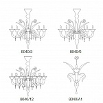 Люстра 8040 ARTE DI MURANO