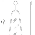 Зеркало Potocco Stilla 890\S POTOCCO