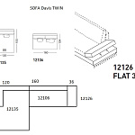 Диван Frigerio Davis Twin FRIGERIO