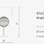 Настольная лампа Italamp Brigitta 8160/LG, 8160/LP ITALAMP