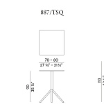 Стол уличный Potocco OTX 887\TQ - 887\TAQ - 887\TSQ - outdoor POTOCCO