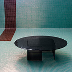 Стол журнальный уличный Potocco Double L Glaze 952/TVCH-52-OUT - 952/TVMC-70-OUT - 952/TVBC-110-OUT - outdoor POTOCCO