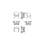 Кресло Стул с подлокотниками Lema Tabby LEMA
