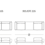 Диван Potocco Graphic 955/D POTOCCO