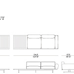 Диван уличный Potocco Graphic 955/D-OUT POTOCCO