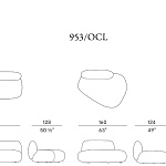 Диван Potocco Jade 953/RE, 953/OCL, 953/O POTOCCO