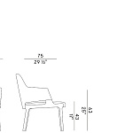 Кресло-шезлонг Potocco Velis 942\PLB POTOCCO