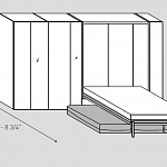 Кровать трансформер с диваном 254 On off solution TUMIDEI