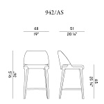 Полубарный стул Potocco Velis 942/AS POTOCCO