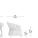 Кресло уличное Potocco Ola 923\PL - outdoor POTOCCO