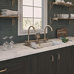 Двойной смеситель с изогнутым изливом Officine Gullo Double mixer with arch spout / Doppio miscelatore con getti ad arco OFFICINE GULLO