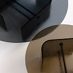 Стол журнальный уличный Potocco Double L Glaze 952/TVCH-52-OUT - 952/TVMC-70-OUT - 952/TVBC-110-OUT - outdoor POTOCCO