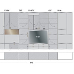 Буазери, стеновая панель Land and modular system LONGHI