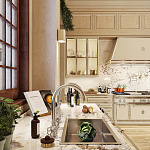 Двойной смеситель с изогнутым изливом Officine Gullo Double mixer with arch spout / Doppio miscelatore con getti ad arco OFFICINE GULLO