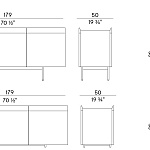 Буфеты Potocco Avant 884/MB2-180 _ 884/MB1-180 POTOCCO