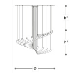 Люстра Italamp 439 Pulsa Spira ITALAMP