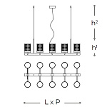 Люстра 725 Quarzo ITALAMP
