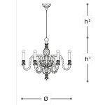 Люстра Italamp 286 ITALAMP