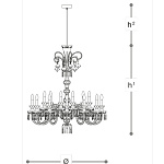 Люстра Italamp 239/12+12 ITALAMP